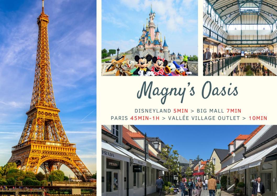 Magny'S Oasis - Disneyland 5Min - Private Parking - Terrace & Garden Exterior foto